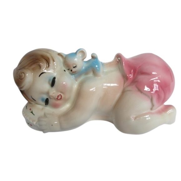Ruben Other - Vtg Ceramic Planter Ruben #679 Sleeping Baby